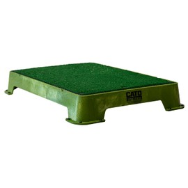 Cato Board - Dog Training Platform - Made in The USA (Olive Green, Turf Surface)