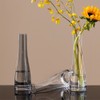 Bamboopack Hand-Made Blown Art Bud Glass Vase - Clear, Modern,