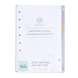 Talia Discbound Notebook - Discbound Starter Kit, Junior Set - includes 100 Sheets of Narrow Ruled, 5 Tab Dividers, 1 Pocket