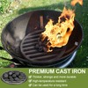 PATIKIL Cast Iron Fireground Grill, 12cm Round BBQ Grill Plate