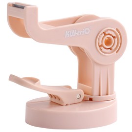 KW-triO Desktop Tape Dispenser Flexible Swivel Tape Dispenser with Suction Cup Base for Office,School and Home (Pink)