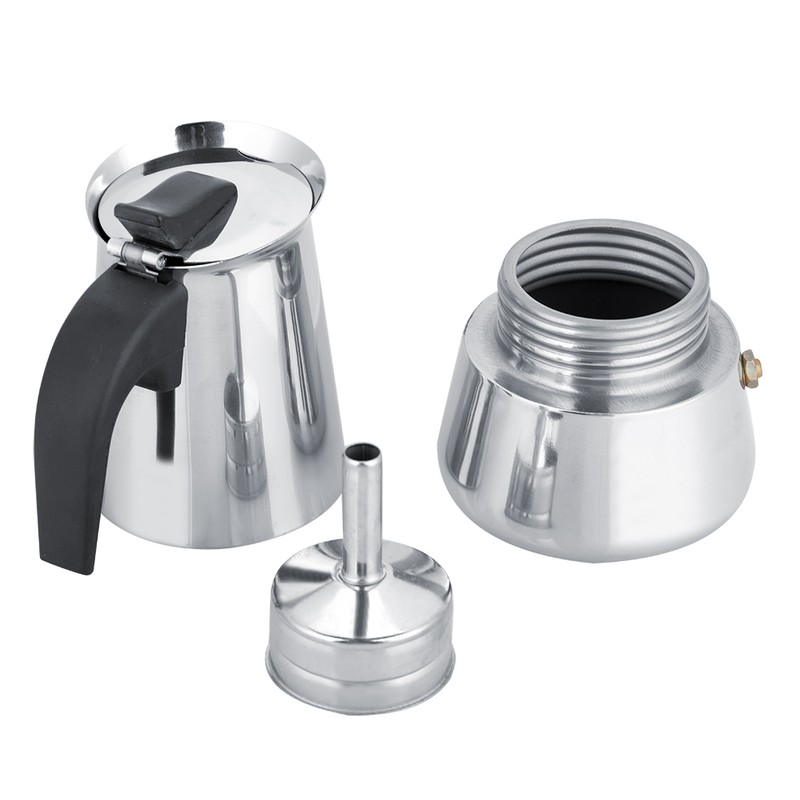 Portable Stainless Steel Coffee Pot Moka Espresso Maker Mocha Pot