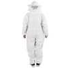 OnePiece Beekeeping Suit Protective Clothes with Dual Zippers Beekeeping Supplies