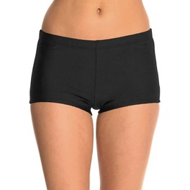 Ecute Womens Swimming Shorts Black Beach Swimwear Bikini BottomUK 8Black-1