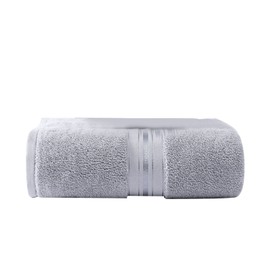 600g Bath Towel 70x140cm Cotton Highly Absorbent Quick Dry Thickened Bath Sheet for Beach Hotel Dark Gray