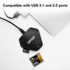 Lexar Professional Lector 3 en 1 USB 3.1 Multi-Tarjeta, Compatible