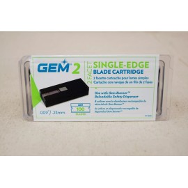 GEM 2 2-FACET SINGLE-EDGE BLADE CARTRIDGE 100/PACK NEW IN PACKAGE