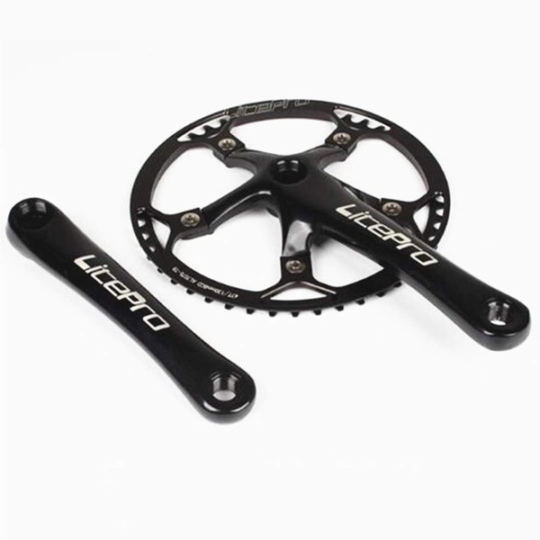 Folding Bike Square Bicycle Crank Crankset BCD130 Single 45/47/53/56/58T Chainwheel