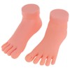 Lurrose Mannequin 2 Pcs Plastic Foot Model Tools Nail Art