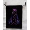Kheops Goddess Unlined Black Velvet Tarot Bag