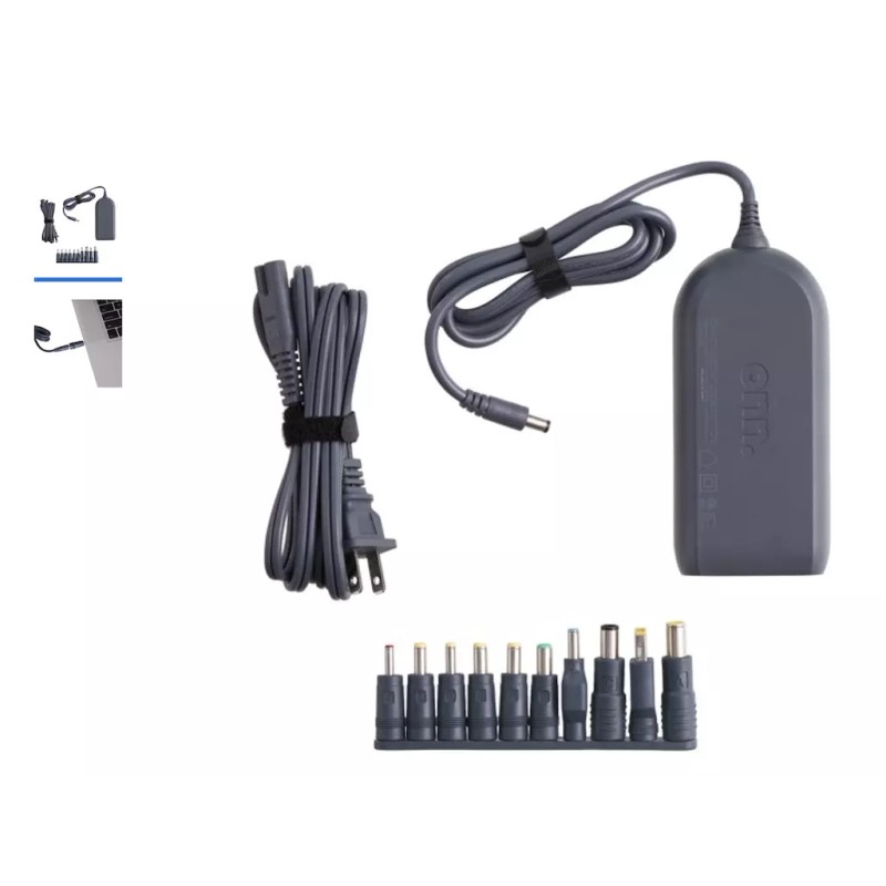 onn 90W Universal Laptop Charger with 10 Interchangeabl