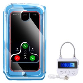 HAWGON Time Locking Container, For People Who Can't Stand Phone Dependence, Abstinence Box, Perfect for Overdoing Smartphone and Games, Japanese User Book Included, Transparent
