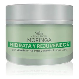 Vitalis Crema de Moringa Facial 50ml - Antiedad, Hidratante Profunda y Rejuvenecedora con Antioxidantes