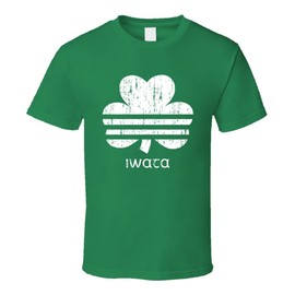 Iwata Irish Shamrock Parody St Patrick's Day Family Reunion Distressed T Shirt
