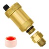 URHRHU Automatic Quick Bleeder 3/8 Inch Brass Blank Minical Air