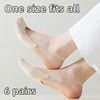 MQLSAERI 6 Pairs of Women's Invisible Cotton High Heel Cushion