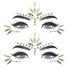 2 x golden face tattoos, tattoo stickers are suitable for