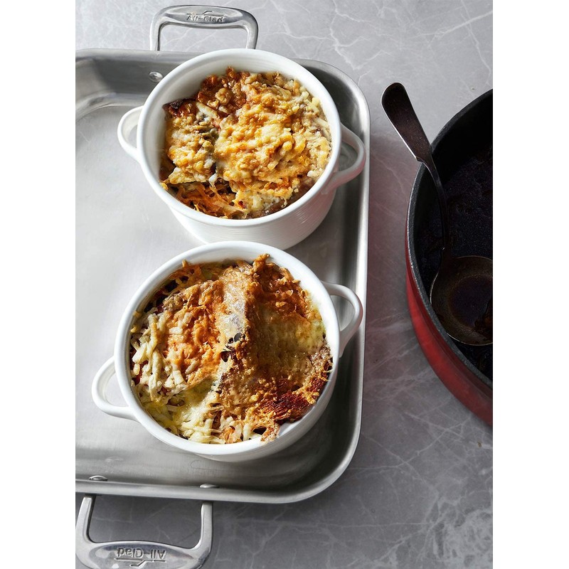 LE TAUCI Soup Bowls with Handles - 28 oz Lead-Free