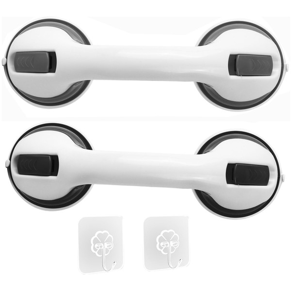 Suction Grab Rails for Bathroom, Chetexus 12 inch Safety Suction