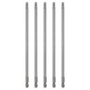 HARFINGTON 5pcs TT30 Security Torx Head Screwdriver Bit 8" (200mm)