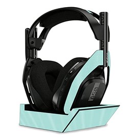 MightySkins Glossy Glitter Skin Compatible with Astro A50 Wireless Headphones + Base Station (Gen 4) - Solid Seafoam | Protective, Durable High-Gloss Glitter Finish | Easy to Apply | Made in The USA