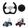 277mm Racing Steering Wheel with 135mm Adapter Black PU Universal