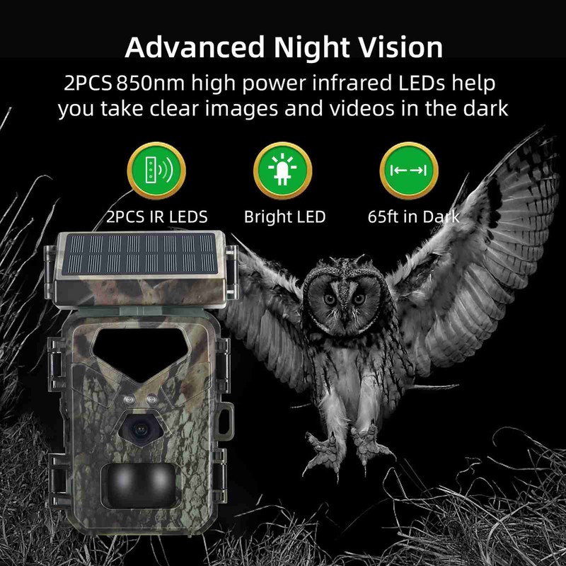 1080P Camera IP65 2.0in Wildlife Camera with Nigh Vision 0.45S