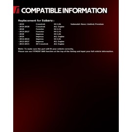 Torchbeam 10.77 inch(273.8)mm Brake kit|Brake Pads and Rotors Kit Compatible with 2014-2018 Forester 2.5L,2012-2019 Impreza 2.0L,2016-2019 Crosstrek,Disc Brake Rotors+Ceramic Pads Kit,6pcs,31605 D1114