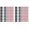 edding 3000 Permanent Markers 1.5-3mm Refillable (Pack of 20, Black)