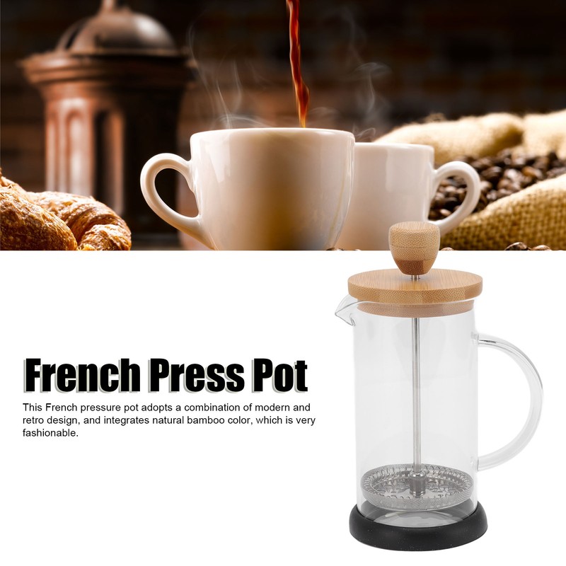French Press Heat Resistant Hand Brewing Filter High Borosilicate Tea