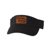 Go All Out One Size Black Visor Pickleball Legend Leather