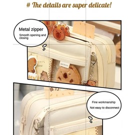 LJCXZS Pencil Case Large Capacity Pencil Pouch Aesthetic with Multi-Pieces Ultimate Organizer Kit: Spacious & Chic Pouch with Premium Assorted Essentials (Black-A set)