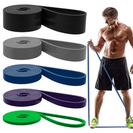Resistance Bands, Pull Up Assist Bands - Workout Bands, Eexercise Bands, Long Resistance Bands Set for Working Out, Fitness, Training, Physical Therapy for Men Women - Green