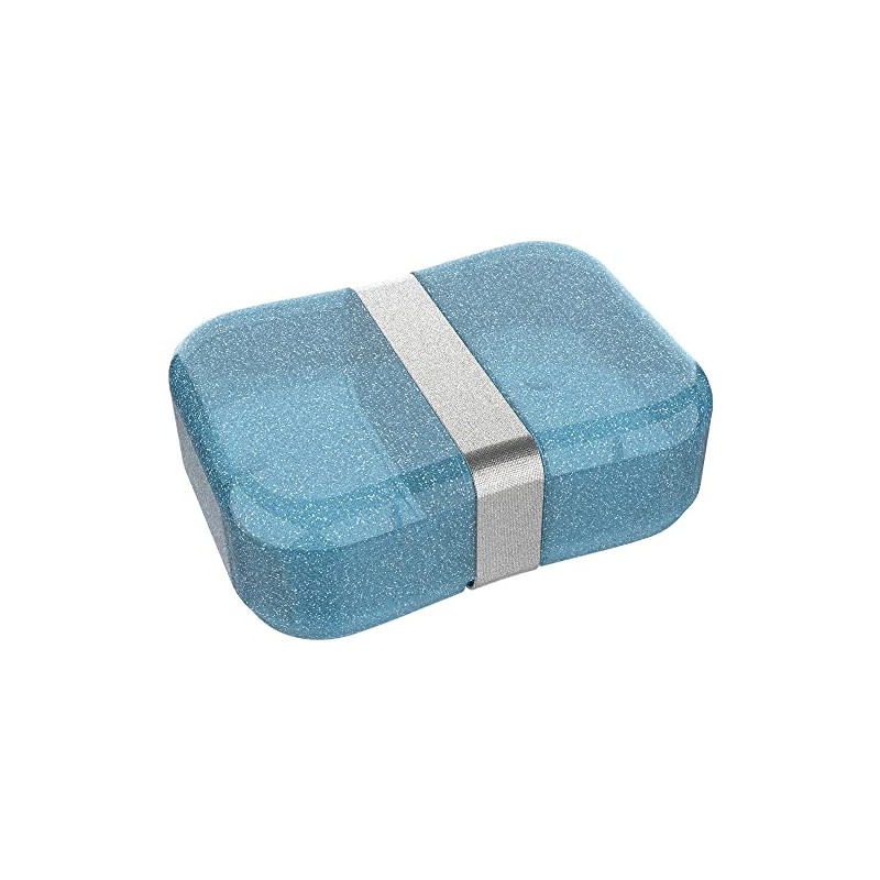 Lunch Buddies Glitter Blue Rubber Lunch Box