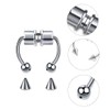 LuLiyLdJ Magnetic Separator Nose Ring Stainless Steel Horseshoe Ring Artificial