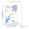 Acuxiaza A5 Acrylic Sign Holder with Base 6 Pack Menu
