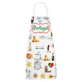 MYSOMY Portugal Apron With Pockets Portugal Kitchen Gifts Portugal Cooking Apron Portuguese Gifts (Portugal UK)