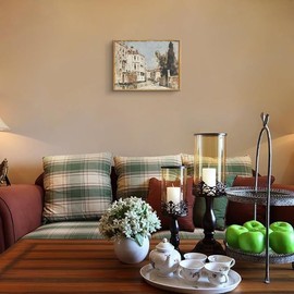 ARTZIO Framed Italian Landscape Wall Art,Venice Grand Canal Decor, Mid Century Modern Canvas Room Aesthetics,House Decor Oil Painting,Decorations For Living Room,Bedroom,8x10in Ready To Hang