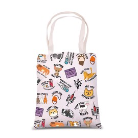 MNIGIU Funny Vet Med Tote Canvas Bag Vet Tech Gift Animal Lover Gift Vet Meme Shoulder Bag Veterinarian Gift, Vet Animal, Large