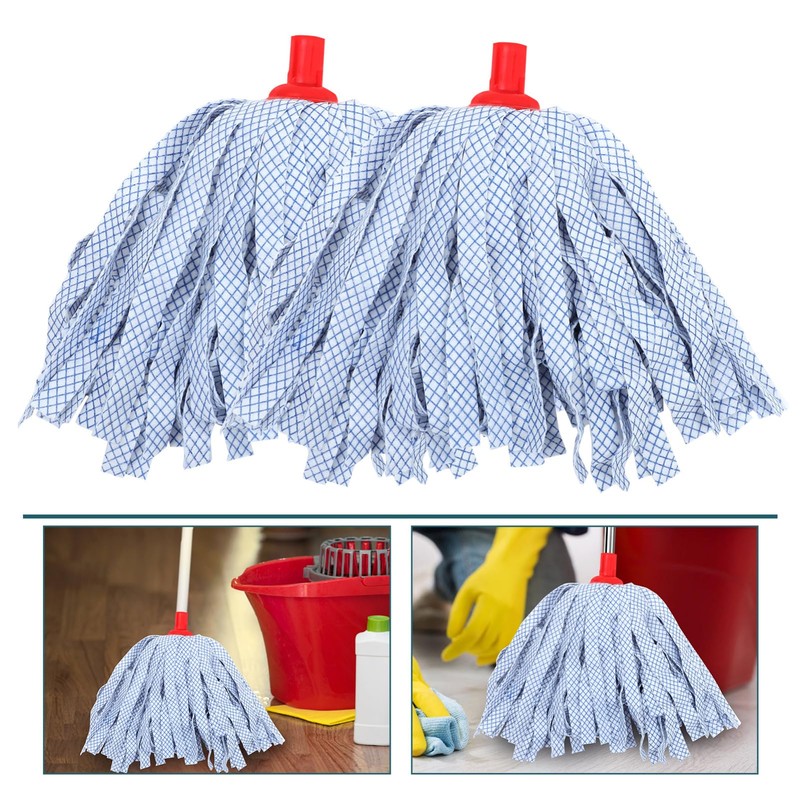 Ipetboom 2Pcs Mop Head Replacement Water-Absorb Mop Head Accessories Cleaning