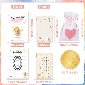 Zahnfee Geschenkset für Kinder – Zahnfee Münzen mit Goldener Glücksmünze, Urkunde und Zahnzertifikat – Perfekt für den ersten Zahnverlust und besondere Erinnerungen