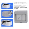 Toma De Exterior Con 1 Placa De Contacto Y 1