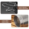 Tea Strainer, Stainless Steel Tea Accessories Strainer with Extended Chain
