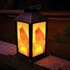 Solar Lanterns, Outdoor Hanging Lanterns Waterproof LED Solar Cardinal Lights