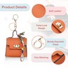 PATIKIL Mini Backpack Keychain, Cute Coin Purse Keychain PU Leather