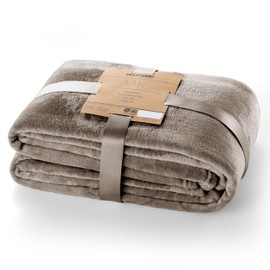 DecoKing Cuddly Microfiber Blanket Bedspread Fleece Faux Fur Blanket Fluffy and Soft Microfiber Blanket