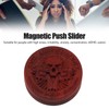Magnetic Push Slider Stress Relief Handmade Rosewood Crafted Rotating Fidget