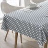 Oilcloth Tablecloth Washable Square 140 x 180 cm Light Grey