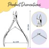 ARMIZ 4 Set Cuticle Pusher and Cuticle Nipper, Professional Cuticle