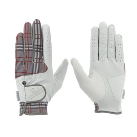SEQUENTIAL GOLFグローブ DURO 高密着ストレッチ メンズ SQGS-007 Check White/Gray S(21-22cm)
